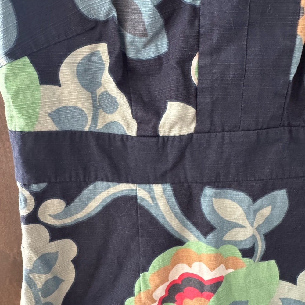 Boden Floral Print Sleeveless Dress size 4 R - Picture 3 of 8